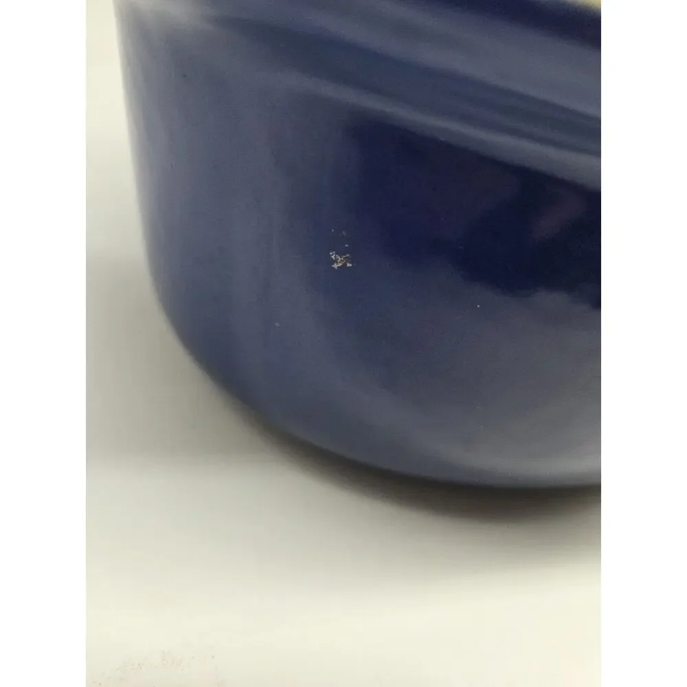 Vtg. Le Creuset Terrine Oval 28cm Azure Blue Williams-Sonoma Covered Casserole